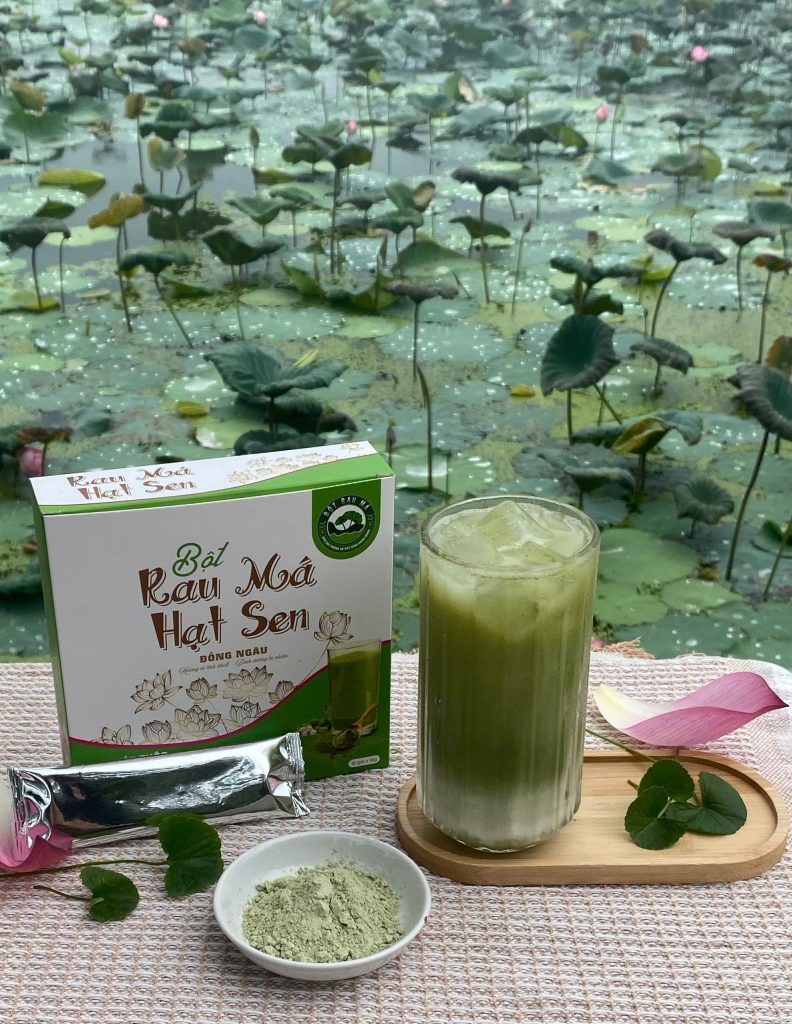 nước uống rau má thanh nhiệt mùa hè